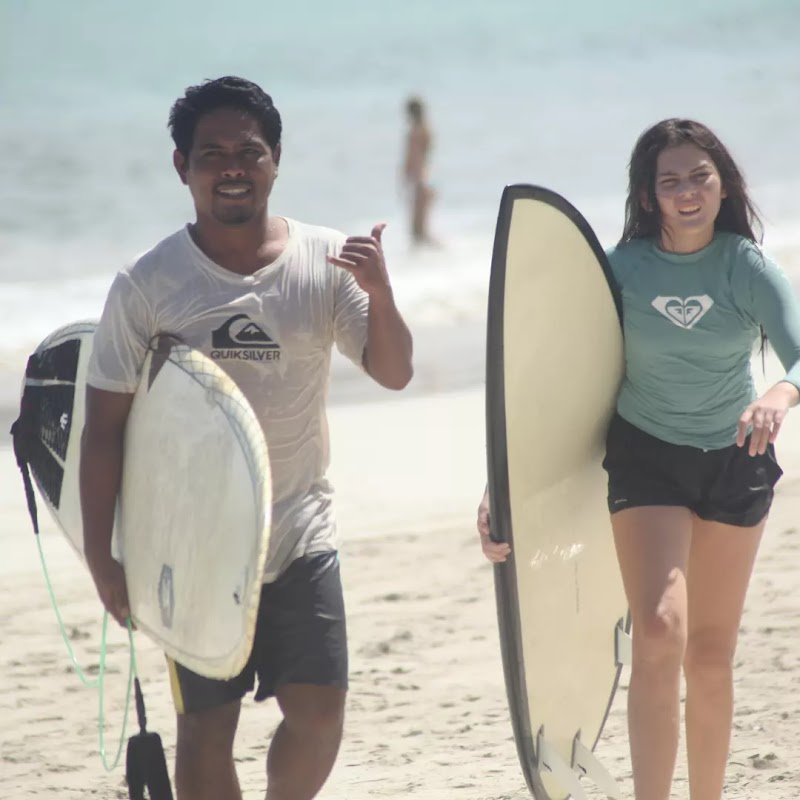 Young surf school
